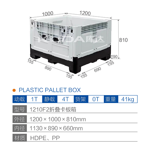 1210F2折疊卡板箱